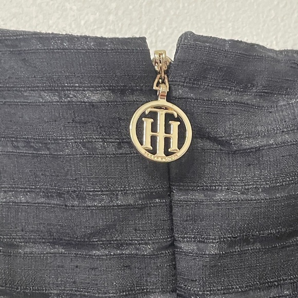 Tommy Hilfiger Black Illusion Strip Fit and Flare Dress - Picture 8 of 10